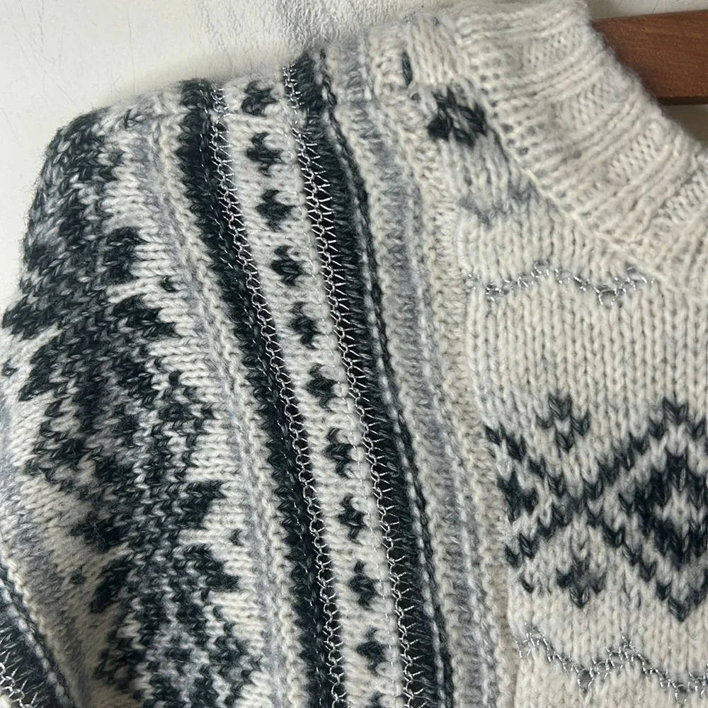 CABI Chalet Pullover Sweater 4410 Holiday Festive Size Medium - Picture 6 of 16